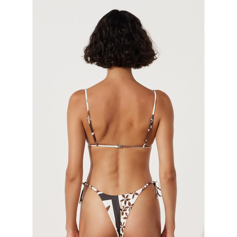 Zulu & Zephyr Sarong Flower Rouched Triangle Bra image number 1